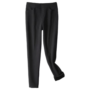 坦佐情侣款22年冬四面弹加超柔黄金绒加厚加大码小脚直筒男女长裤