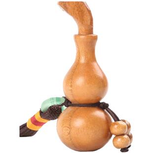 天然桃木葫芦挂件配红绳大中小号木雕门口饰品摆件汽车载原木质