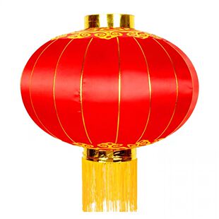 中式红灯笼大红春节元旦室外户外定制大门福字广告圆喜庆绸布灯笼