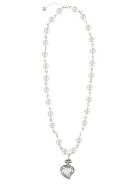 明日之子R1SE周震南同款珍珠爱心项链猫眼石国潮时尚新轻奢锁骨链