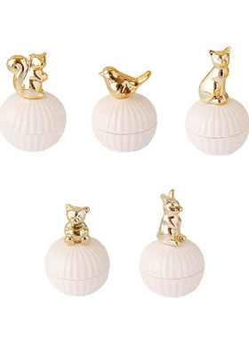 桌面摆件桌面首饰盒ins陶瓷