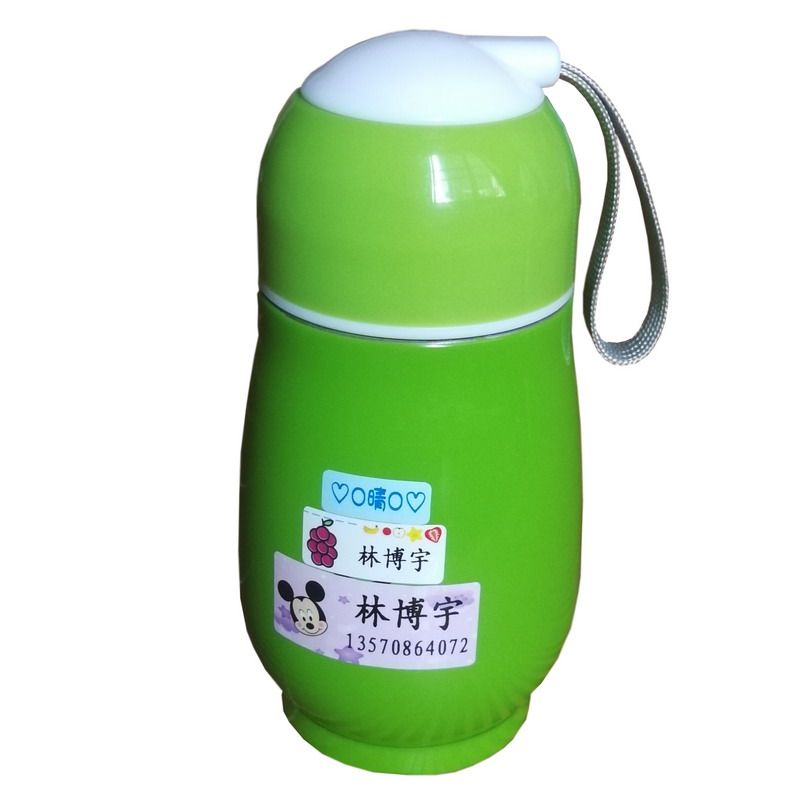 卡通小学生书本姓名贴印制繁体叮当猫宝宝水杯防水标签名字贴纸