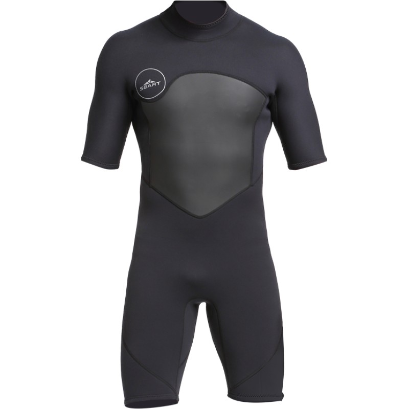 2MM潛水服男連體短袖加厚防寒保暖防水短袖泳衣沖浪服游泳沖浪衣