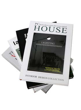 样板间英文售楼处北欧风书房摆件