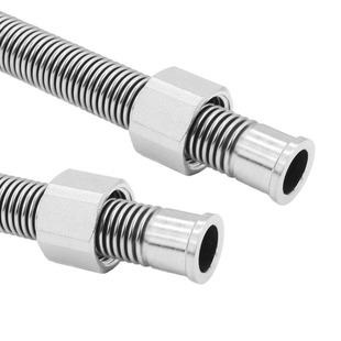 4分304不锈钢波纹管软管冷热进水管热水器龙头马桶大流量防爆水管