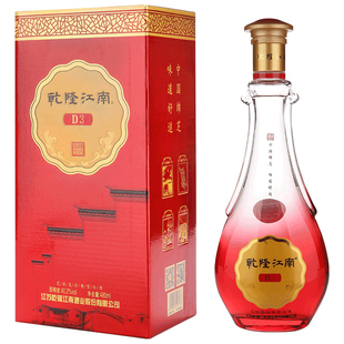 乾隆江南D3 白酒40.2度绵柔芝浓复合香型纯粮正品礼盒装送礼