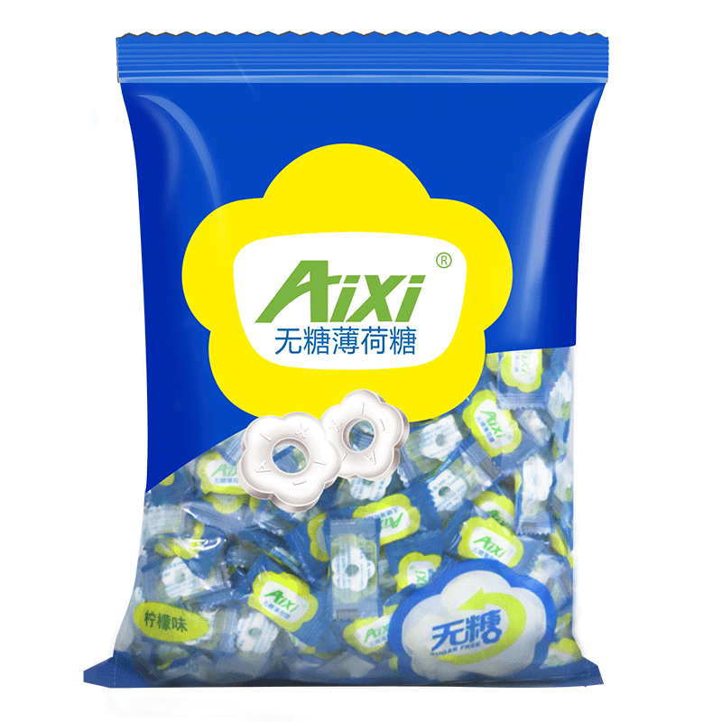 【aixi】无糖型强劲接吻薄荷糖500g-实得惠省钱快报