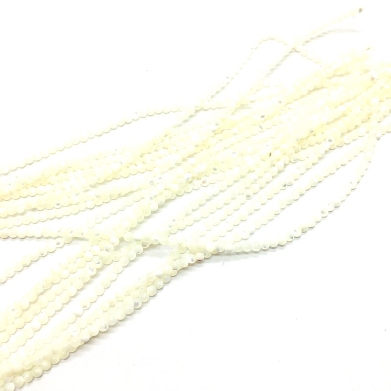 银丝线白贝壳银色白贝壳2mm3mm小米珠DIY手工串珠流苏穗子