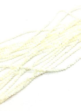 银丝线白贝壳银色白贝壳2mm3mm小米珠DIY手工串珠流苏穗子