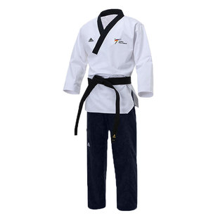 adidas阿迪达斯进口品势道服男女成人比赛表演服跆拳道服WT认证