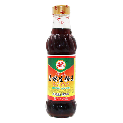 正宗益林酱油特优生抽王500ML