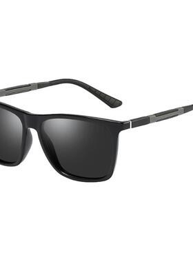 潮流黑框开车男士方形时尚墨镜