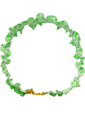 GLee rainbow 清新绿小格子Girlfriend's choker