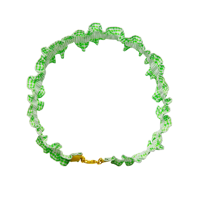 GLee rainbow 清新绿小格子Girlfriend's choker
