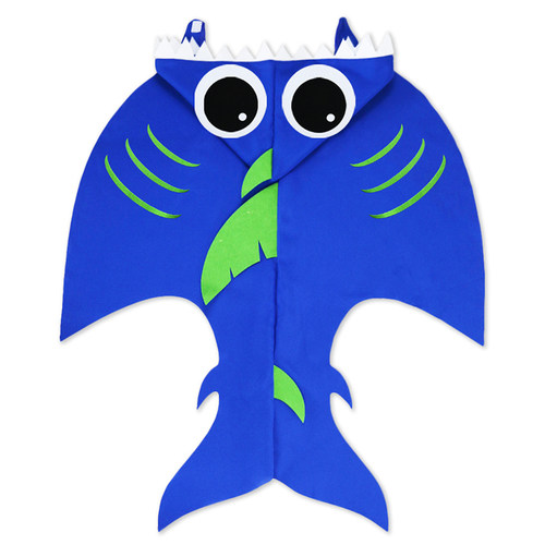 儿童海底动物海洋故事表演道具 鲨鱼披风面具cos幼儿园服饰男童女