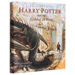 哈利波特与火焰杯4 彩绘精装全彩插图版 吉姆凯 Jim Kay 英文原版 Harry Potter and the Goblet of Fire JK罗琳【中商原版】