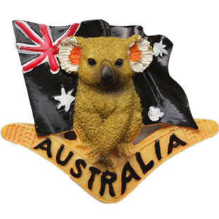 澳大利亚冰箱贴旅游纪念品国旗考拉悉尼歌剧院墨尔本3d浮雕磁贴