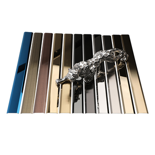 不锈钢包边装饰线条压边收口封边条金属平板腰线造型嵌条修边缝隙