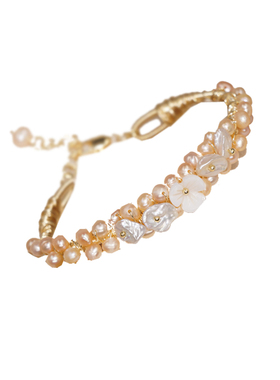 简约大方风珍珠送女友小红书手镯