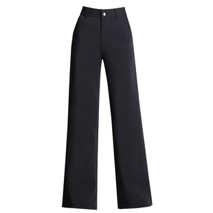 2025秋冬装夏装新款高腰垂感阔腿裤大脚直筒裤西装长裤女裤不加绒