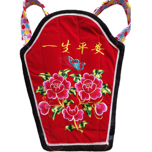 云南民族风绣花婴儿小号裹背四季背带背巾加厚棉绣花育儿背巾