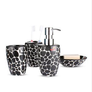 瑞士Spirella Pebble鹅卵石纹浴室套件陶瓷卫浴四件套装 包邮