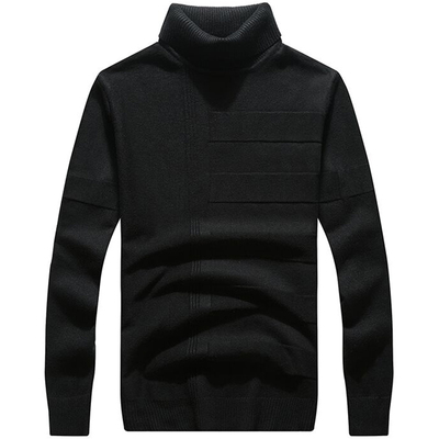 白色打底衫加绒加厚潮流高领毛衣