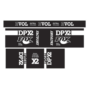 山地车FOX FLOAT DP X2后胆贴纸后避震贴纸经典版FOX速降单车配件