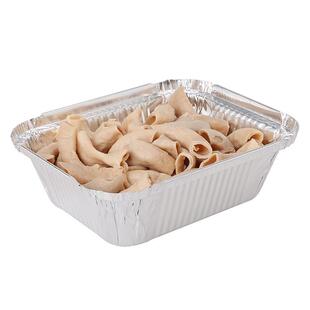 10个烧烤盒锡纸盒烘焙 家用一次性餐盒圆形外卖盒铝箔盒碗长方形