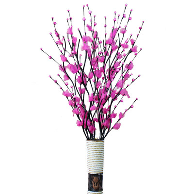 叶脉干花假花客厅摆件干支装饰品