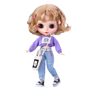 小布中布holala娃衣bjd8分6分卫衣牛仔裤