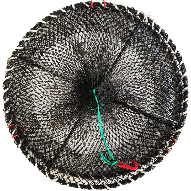 加粗加重螃蟹笼子重型海用捕蟹笼圆形折叠蟹笼虾笼鱼笼弹簧笼蟹笼