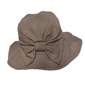 日本防UV帽子女式夏天亚麻防紫外线帽小颜遮阳帽渔夫帽太阳帽防晒