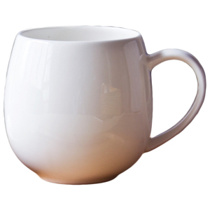 景德镇正品无铅优级骨瓷大肚水杯奶茶杯咖啡杯广告杯陶瓷早餐杯子