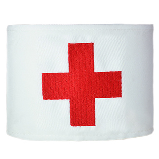 定制红十字袖章订做医生护士魔术贴袖标医院标识志卫生员别针袖套