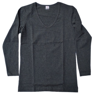 华宝莉超低大V领低胸大领口常规中厚莱卡纯棉男保暖隐形内衣9619