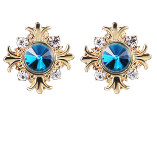 韩版复古风胸针 迷你镶钻水晶领针十字架领扣女 衬衫衣领夹男配饰