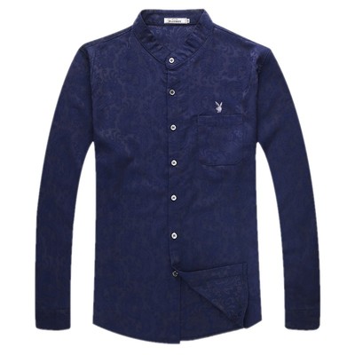 立领中年丝光棉商务休闲爸爸装