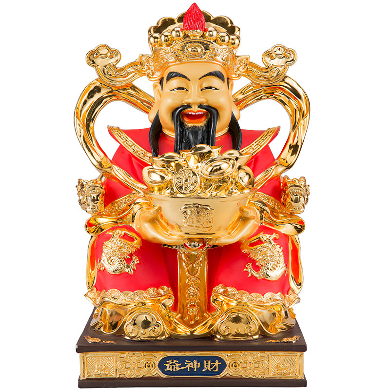 纯铜财神爷文财神佛像摆件