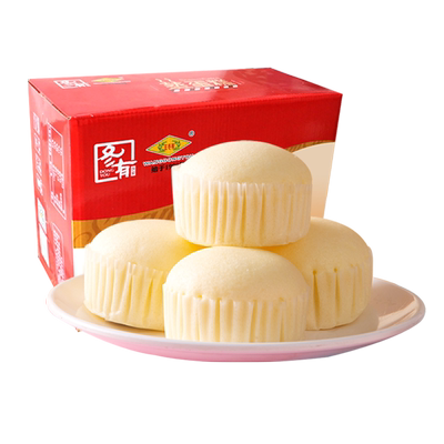 累计热销200万个奶香蒸蛋糕整箱800g