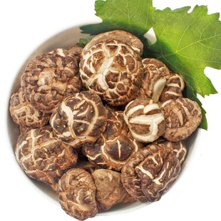 南江光雾山椴木花菇一级400g袋装四川农家特产食用菌野生蘑菇干货