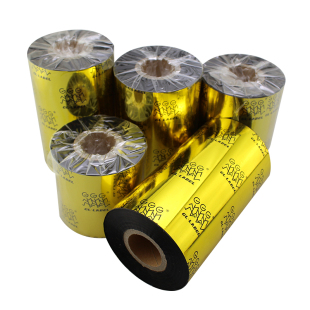 全树脂碳带110mm*300m3040506080100铜版纸PET哑银条码色带亮白
