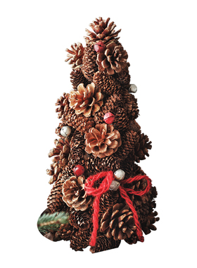 花环餐桌复古咖啡欧式风圣诞树