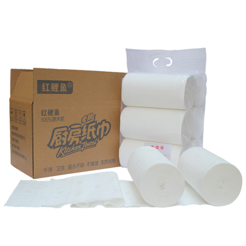 厨房纸吸油专用纸巾卷筒纸10卷