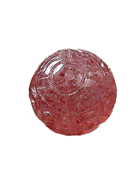 天然草莓晶回纹散珠手串