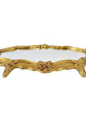 凤凰美居欧式风透明玻璃铜底座