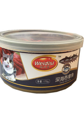 威迪思奶糕吞拿鱼鲜肉170克*12罐