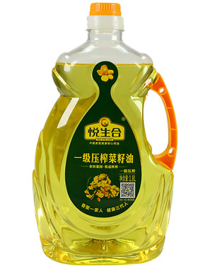 悦生合一级压榨菜籽油1.8L升