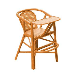 藤艺世家 儿童餐椅宝宝椅子婴儿餐椅小孩吃饭餐桌坐椅BB凳藤凳子