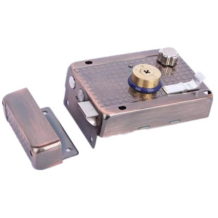 包邮保民9219十字钥匙防盗门锁老式外装铁门木门通用大门锁